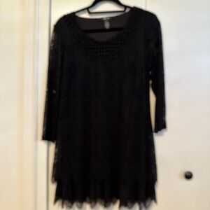 Black lace dress